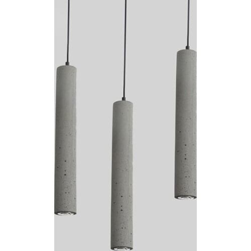 Modern Simple Single Head Cement Hanging Lamp Creative 3W LED Pendant Light Restaurant Bar Coffee Shop Fixture Lighting PL574