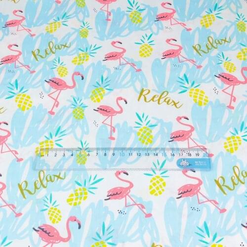 Teramila 100% Cotton Fabric Animal Fruit Design Cloth Home Textile Decoration DIY Bed sheet Baby Sewing Patchwork Craft Tecido