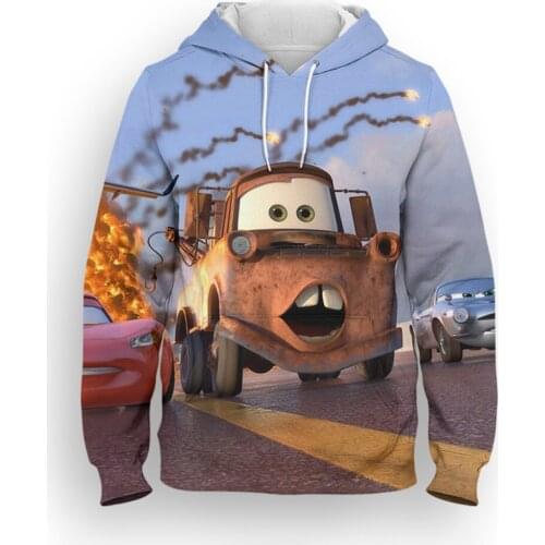 Cars Hooded Sweatshirt Mens clothing 3D Print Fashion Boy Girl Children Oversized Hoodies Autumn Streetwear Women pullover