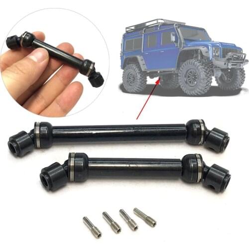 2pcs Metal HD Steel Universal Drive Shaft CVD 88-113mm 112-152mm for 1/10 RC Crawler SCX10 90046 WRAITH 90018 Traxxas TRX4 D90
