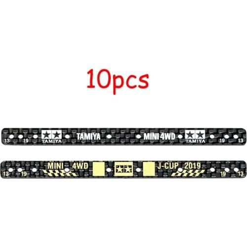 10Pcs 1.5mm HG Carbon Fiber Reinforcing Plate for 13/19mm Roller 95123/15497 J-CUP 2019 for Tamiya Mini 4WD Car Models