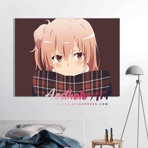 Yui Yuigahama Oregairu Anime Home Decor Canvas Posters Prints Decoration Art Wall Pictures Living Room Painting