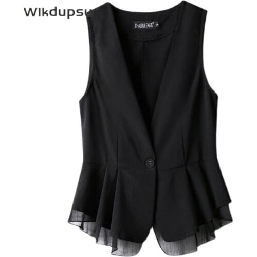 Long Sleeveless Vest Women Fashion Korean Style Waistcoat 2021 New Spring Autumn Vest Coat Jacket Outwear Womens Vest Workwear
