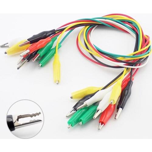 5/10 Pcs Alligator Double-ended Crocodile Clips 5 Colors Test Jumper Wire Alligator Clips Electrical DIY Roach Clip