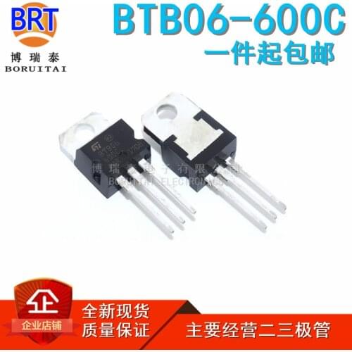 10pcs/lot BTB06-600C 06-600B BTA Series Bidirectional Triode Thyristor TO-220 BTB08-600B