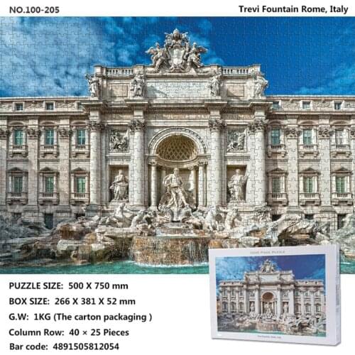 1000 children Adult Learning Entertainment Gifts to Relieve Pressure Ltaly Famous Architecture Landscape Hanging Picture Puzzle