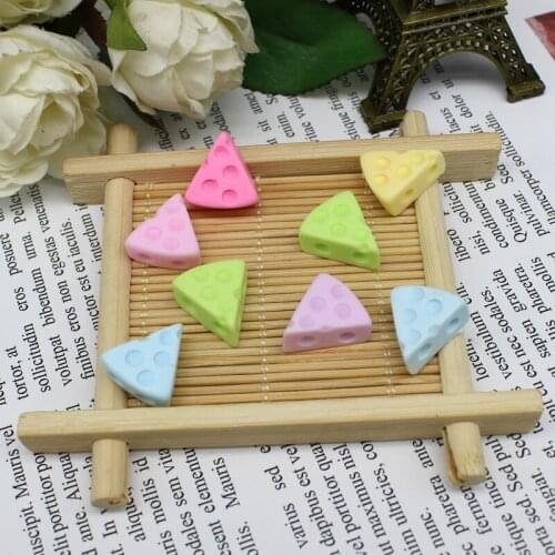 20pcs/lot Simulation Macaron Color cheese Flatback Resin DIY Craft Supplies Hair Accessories Handmade Materials