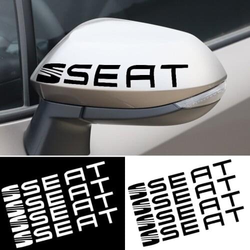 4pcs Car Rearview Mirror Sticker for Seat Leon Ibiza Alhambra Niva Kalina Priora Granta Largus Car Accessories Auto Gadget