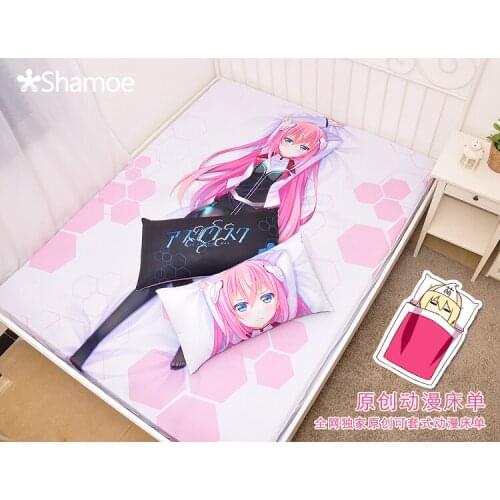 Anime Cartoon Asterisk Milk Silk Mattress Cover Fitted Sheet Fitted cover bedspread counterpane No.520