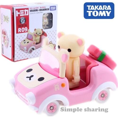Takara Tomy Dream Tomica Ride On R09 Rilakkuma x Korilakkuma Car Hot Pop Kids Toys Motor Vehicle Diecast Metal Model