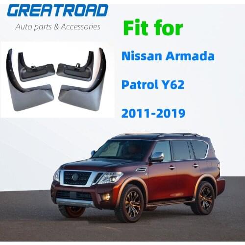 4PCS Mud Flaps Mudguard For Nissan Armada Patrol Royale Nismo QX80 Y62 2011-2019 Splash Guard Mudflap 2012 2013 2014 2015 2016