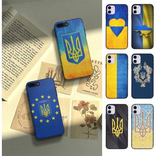 Ukraine Flag Phone Case Fundas Shell Cover For Iphone 6 6s 7 8 Plus Xr X Xs 11 12 13 Mini Pro Max