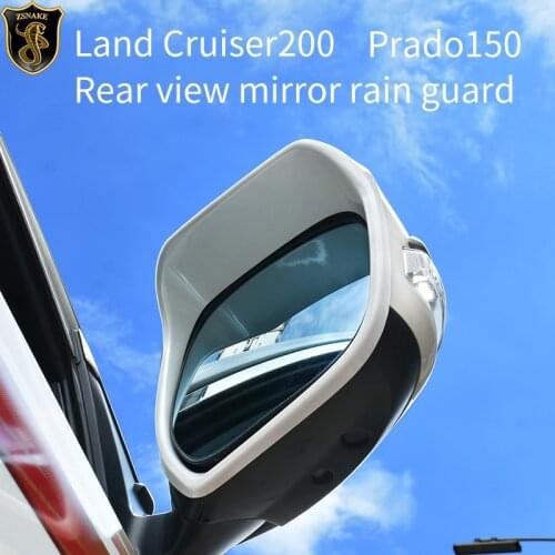 Estilo do carro fj150 fj200 lado retrovisor espelho capa viseira sombra para toyota land cruiser 200 prado 150 acessórios