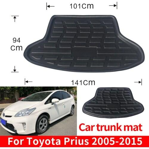 Trunk Mats Car Rear Trunk Storage Mat Cargo Tray Waterproof Floor Sheet Carpet Mud Protective Pad For Toyota Prius 2005-2015