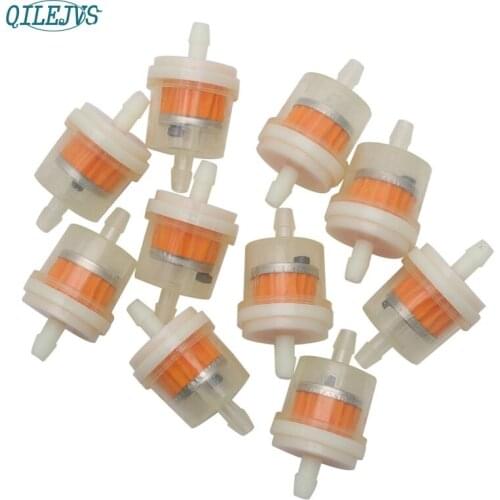 Kris 10Pcs 4/25'' 4mm Hose Motorcycle Scooter Gasoline Filter Clear Inline Gas Fuel hot