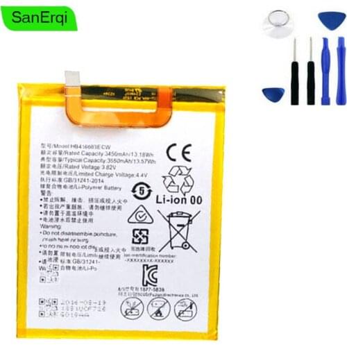 For Huawei HB416683ECW Rechargeable Li-ion phone battery For Huawei Nexus 6P H1511 H1512 3450mAh