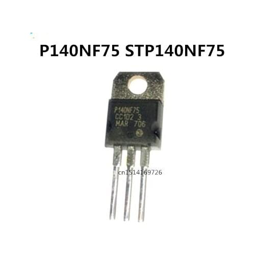 Original New / 5pcs / P140NF75 STP140NF75 TO-220 75V 140A