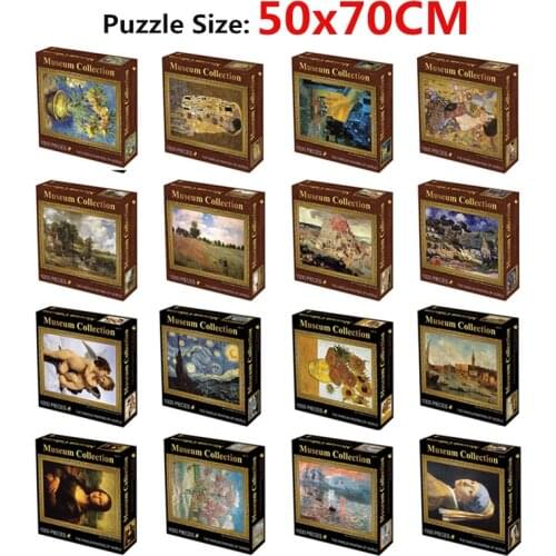 1000pcs Puzzles for Adults and Kids 50x70CM Paper Jigsaw Educational Intellectual Decompressing DIY Large Puzzle Game Toys Gift