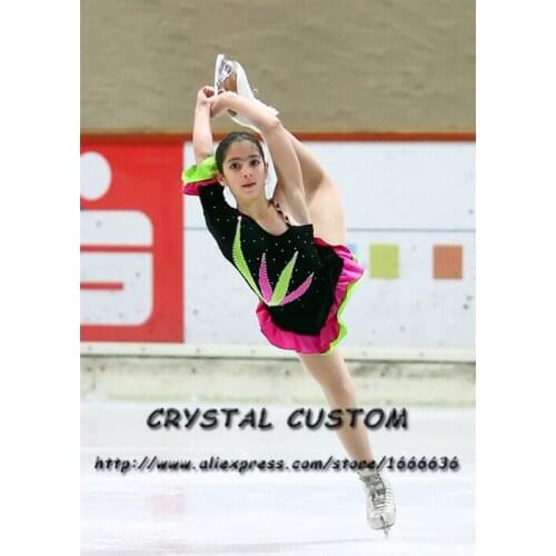 Figure Skating Dress For Children Graceful New Brand Competition Figure Skating Dress Custom DR4009