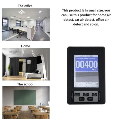 BR-11B CO2 Meter Portable Handheld Gas Analyzer Intelligent Home Desktop Indoor Outdoor High Precisions CO2 Quick Detect Tool