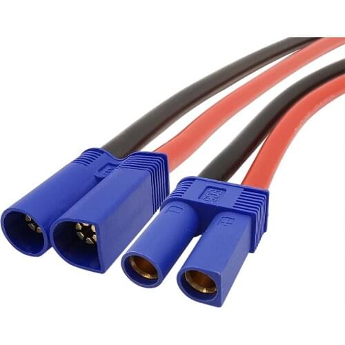 2/5Pairs EC5 Male/Female Plug Connector with Silicone wire 10AWG EC5 15CM Male/Female Adapter Pigtail Cable RC Lipo Battery