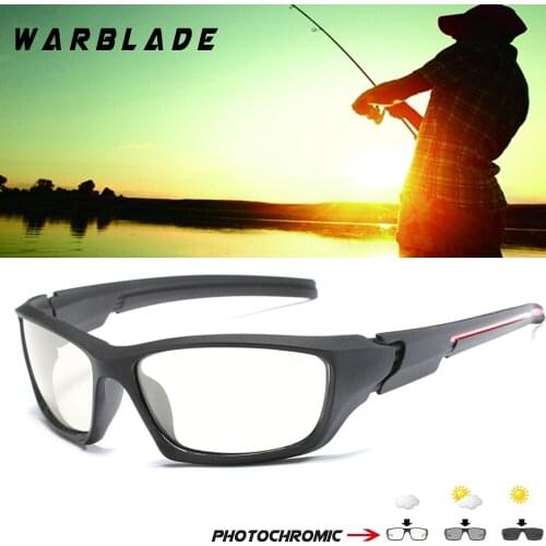 WBL Brand Photochromic Polarized Sunglasses Men Cycling Chameleon Discoloration Sun Glasses Bike Square Driving Gafas Ciclismo