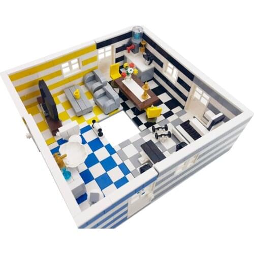 Compatible Friends House Building Blocks MOC Wall Door Windows Construction Bricks Base City Blocks Set Educational Toys Gift