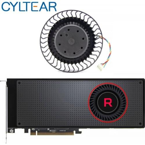 BFB1012SHA01 BV5 RX VEGA56 VEGA64 Cooler Fan For AMD XFX Radeon RX VEGA 64 56 SILVER Graphics Card Fan