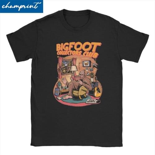 Funny Podcasting Clubhouse T-Shirts Men Womens Cotton T Shirt Comedy Humor Horror Bigfoot Short Sleeve Tees Original Clothes
