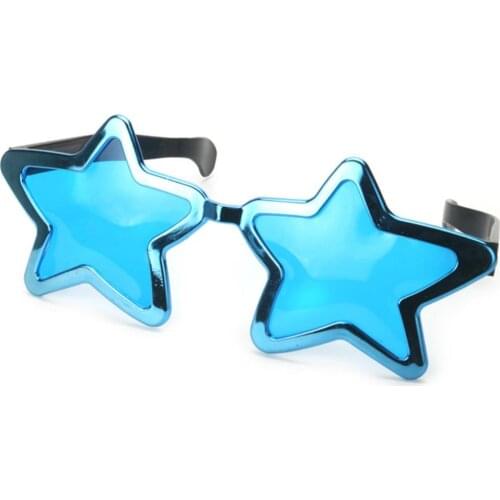 Funny Jumbo Star Shaped Frame Specs Sunglasses Cosplay Fancy Dress Accessory Eye Wear Glasses for Birthday Christmas Events