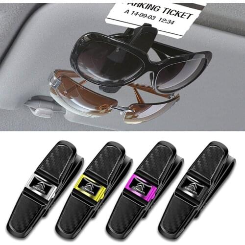 1Pcs Car Sun Visor Sunglasses Clip Ticket Card Universal Clamp Accessories For Citroen Vts C1 C3 C4 C5 C6 Xsara Berlingo Celysee