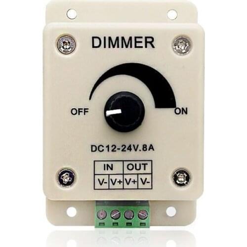 12V-24V 8A LED light Bulb dimmer strip Lighting controller High power Light modulator dim tool