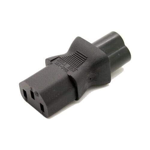 Free shipping IEC 320 C14 to IEC C6,IEC 3Pin female to 3Pin male power adapter C5 to C13