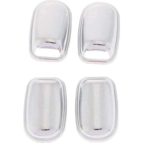 Car Auto WindShield Washer Water Spray Jet Nozzle Cover ABS Chrome Trim Caps