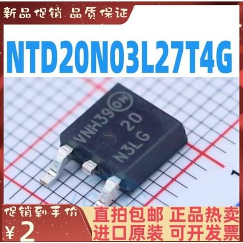 Free shipping NTD20N03L27T4G 20N3LG MOS TO-252 10PCS