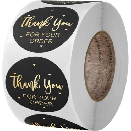 500pcs Personalized Gift Thank You Lovers Boyfriend Paper Sealing Label Sticker Wedding Gifts for Guests Presents Party Favors