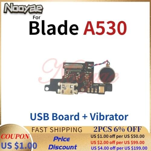 For ZTE Blade A530 USB Dock Charging Port Charger Plug Flex Cable Ribbon With Microphone MIC Vibrator Board