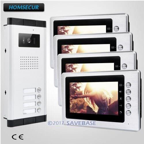HOMSECUR 7" TFT Video Doorbell Security Intercom with Outdoor Monitoring for Secure Home
