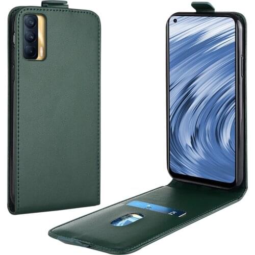Flip Up and Down Leather Case for Realme V15 5G Case RMX3092 RMX3191 RMX2021 Vertical Cover for Realme V 15 5g Case Phone Bag