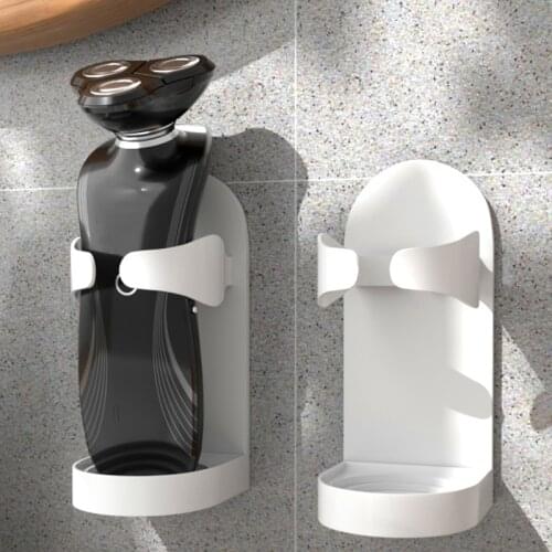 Electric Shaver Razor Wall-Mounted Holder Traceless Toothbrush Stand Rack Space Saving Storage Holder Bathroom Accessories