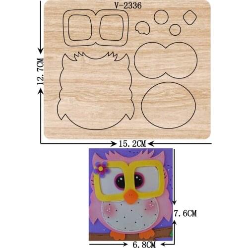 New owl wooden dies cutting dies for scrapbooking Multiple sizes V-2336