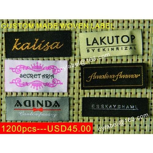 OEM Garment labels clothing labels / woven label/ main label