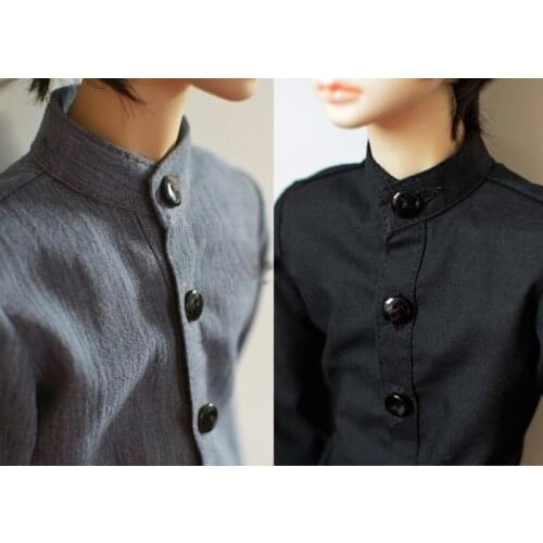D01-P576 Doll handmade clothes 1/4 1/3 uncle MSD SSDF SD doll Accessories Vintage stand collar shirt 1pcs