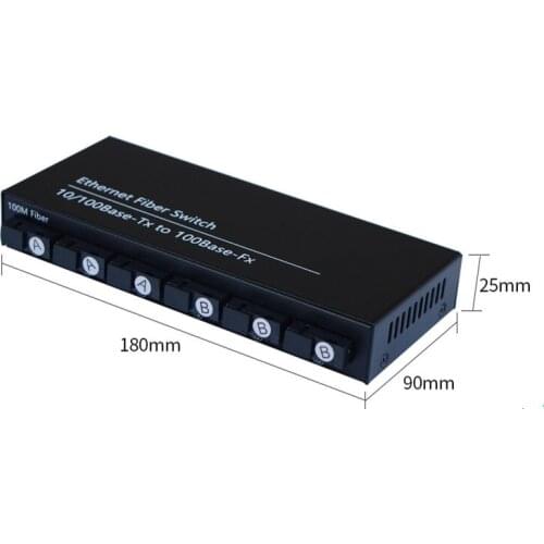 Transceivers 6 optical modules 2 electric 100Mbps Fiber Optical Media Converter Fiber olt single-mode single-fiber optical