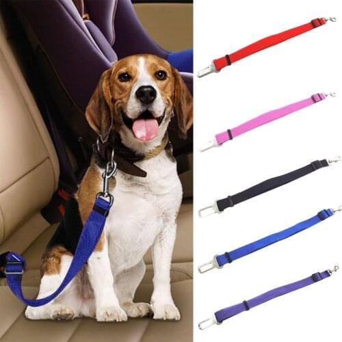 Dog Seat Belt Cat Dog Pet Safety Seat Belt Restraint Belts Dogs Seat Belt For Car Seat Belt Adjustable Harness Lead Dropshipping