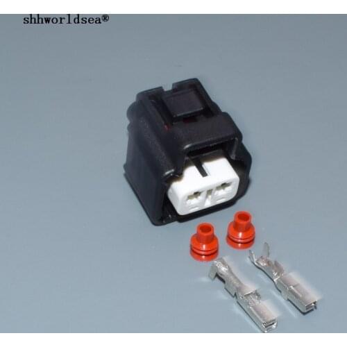 Shhworldsea 2pin 2.3mm auto female waterproof automotive plastic sensor plastic harness plug