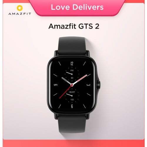 New Original Amazfit GTS 2 Smartwatch 5ATM Water Resistant AMOLED Display Long Battery Life Smart Watch For Android IOS Phone