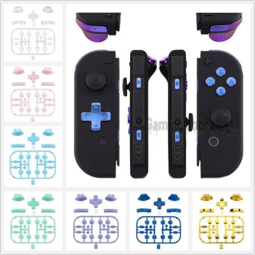 EXtremeRate Custom Replacement D-pad ABXY Keys SR SL L R ZR ZL Trigger Full Set Buttons with Tools for Nintendo Switch JoyCon