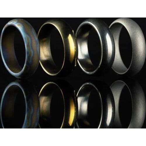 18MM Diameter Titanium EDC Ring Men Women Tail Ring Jewelry for Party Bands 4 Colors Polished Surface