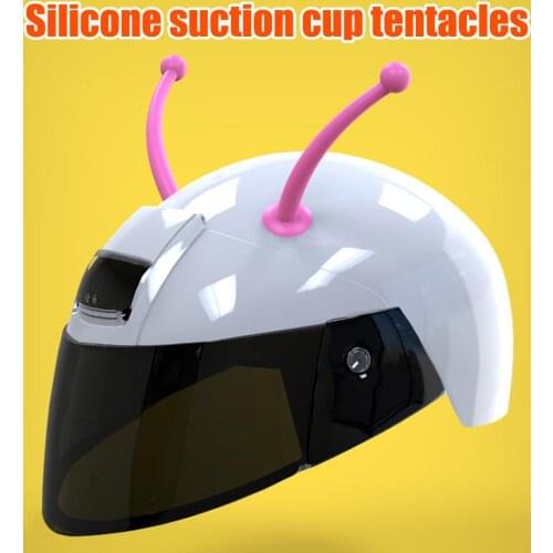 High Quality Silicone Motorcycle Helmet Antenna Baby Sucker Bee Snail Tentacles Horns Personality Decorative Accessories